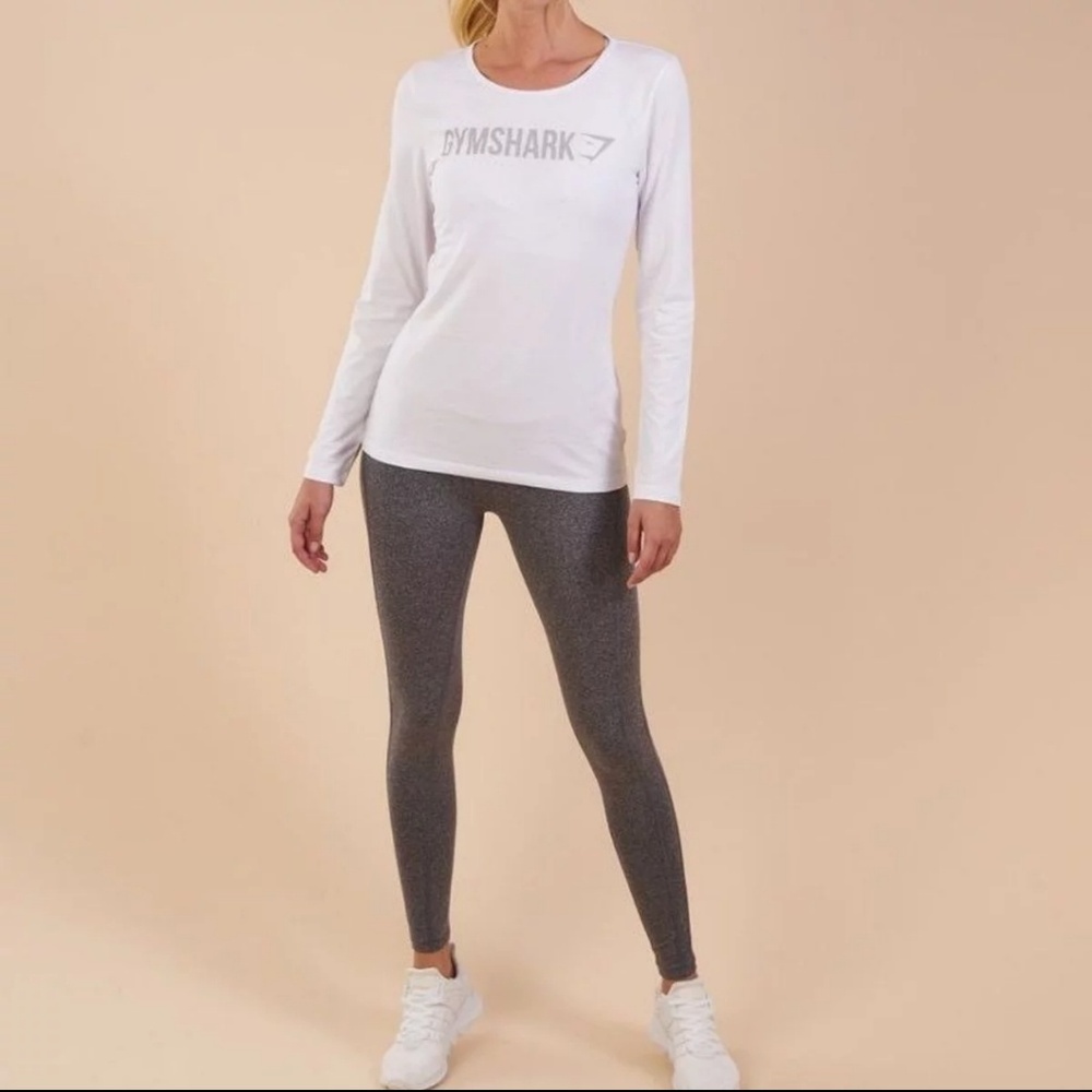 White Gymshark Apollo Long Sleeve
